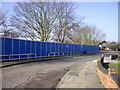 Temporary fencing in St Monance Way Colchester