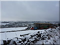 Farm sheds in the snow