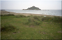 SW5131 : Stabilized dunes at Marazion by John Rostron
