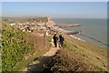 West Bay: Coast Path looking East