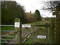 Public Footpath near Row Farm