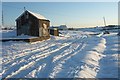 Tin shed and snow