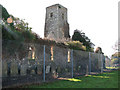 The ruined church of St Margaret