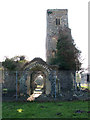 The ruined church of St Margaret