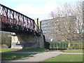 Burgess Park, canal footbridge