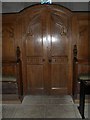 Doors to the bell tower at  St Andrew, Tangmere