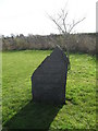 Striking gravestone in the overflow cemetery at Aldingbourne