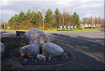 SD4563 : Roundabout on Morecambe Road by Ian Taylor