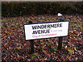 SU3814 : Windermere Avenue Sign by Geographer