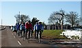 Cyclists at Covesea