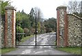 SU9309 : Gate entrance to Great Ballard School by Basher Eyre
