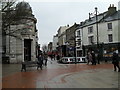 Looking from South Place towards Warwick Street