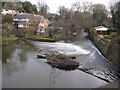 Weir on the River Alyn/Afon Alun