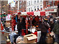 TQ2980 : Market stalls on Newport Place by Robert Lamb