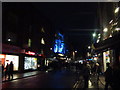 TQ2981 : Old Compton Street at night by Robert Lamb