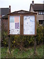 TM1360 : Mill Green Village Notice Board by Geographer