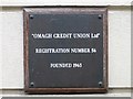 Plaque, Omagh Credit Union Ltd