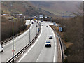 A55 passing Conwy Mountain