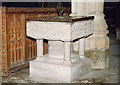 All Saints, Holbeton - Font