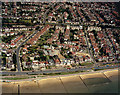 Aerial view of Southend seafront: Paddling pool and Chalkwell Esplanade