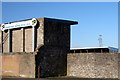 Welcoming sign and part of Stadium of Forfar Athletic F.C.