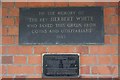 Plaques on the pavilion