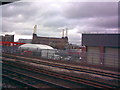 View of Battersea Power Station from the SW trains railway