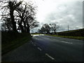 Approach to  A4219 / A487  junction near Manorowen