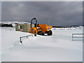 NG3549 : Snow gate? by Richard Dorrell
