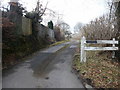 Entrance road to Argoed Fawr farm