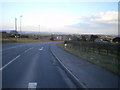 The Blakeley Lane milepost in its setting