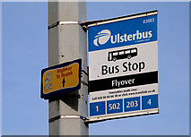J4880 : Bus stop, Bangor by Albert Bridge