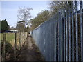 Footpath beside the railway embankment, Llanishen, Cardiff