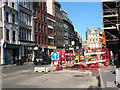 Roadworks in Borough High Street: well under way