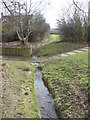 Confluence of stream and bridle crossing at rear of Quilter Meadow