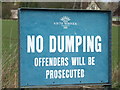 No Dumping Sign