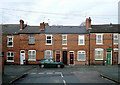 Terraced housing in Lime Street, Wolverhampton