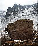 NG7943 : Big rock below A' Chioch by Toby Speight