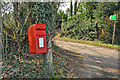 Postbox and footpath - Pentyrch