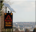 "Slow down" sign, Newtownards (2)