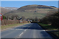 The A493 approaching Bryncrug from the north west