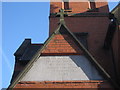 Plaque above the old church in Church Street