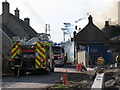 ST5126 : Kingsdon Inn on fire 4th March 2010 by elaine owen