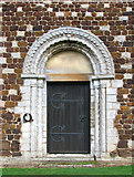 TF6204 : St Mary's church, Wimbotsham - the Norman south doorway by Evelyn Simak