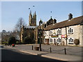 The George Hotel and Parish Church Tideswell