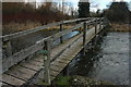 SU3431 : Footbridge over the River Test by Philip Halling