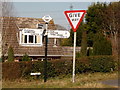 SU0203 : Holt: signs at the village green corner by Chris Downer
