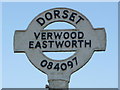 SU0809 : Verwood: detail of Eastworth finger-post by Chris Downer