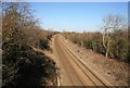 Lincoln - Sleaford railway looking towards Lincoln