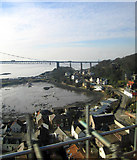 NT1280 : Harbour and Forth Road Bridge, North Queensferry by Dave Croker